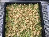 Crumble poulet, courgettes et parmesan