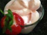 Mousse de fraise au thermomix