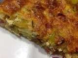 Quiche aux poireaux / Jambon