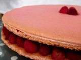 Macaron géant à la framboise