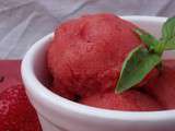 Sorbet à la fraise