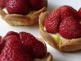 Tartelettes aux fraises et à la vanille