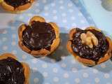 Tartelettes aux noix caramélisées et chocolat