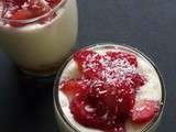 Tiramisu rhubarbe-fraise-coco