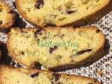 Biscotti pistache et cranberry