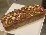 Cake vegan tahini et rose