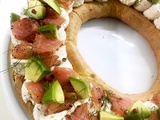 Paris- Brest au saumon fumé et avocat