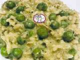 Risotto aux petits pois et menthe fraîche