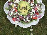 Salade d’avocat et fraises