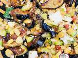 Salade de pois chiches et aubergine