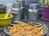 Salade marocaine à la semoule, carottes et artichaut