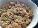 Crumble de pralin aux pommes