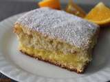 Gâteau garni de crème à l’orange