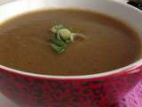 Potage d’aubergine et courgette