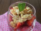 Salade de fraises crumble