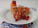 Tarte aux abricots et groseilles