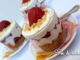 Verrines aux fraises