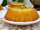 Basboussa à la crème citron - بسبوسة بكريمة الليمون