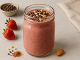 Smoothie Fraise Chocolat Amande