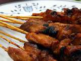 Brochettes de poulet sauce Satay