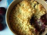 Crumble framboise poire