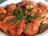 Crevettes en sauce tomate