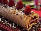 Buche aux framboises