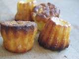 Cannelés à la banane, vanille et noisettes