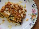 Crumble de courgettes aux amandes