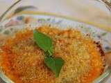 Crumble de tomates au parmesan