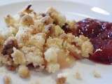 Crumble et compote de quetsches