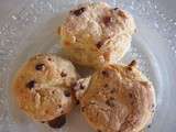 Scones au chocolat blanc