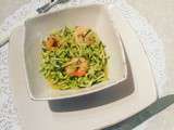 Spaghetti de courgettes aux crevettes