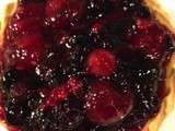 Tarte à la crème de fruits rouges