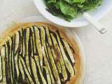 Tarte aux courgettes et tapenade