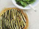 Tarte aux courgettes et tapenade