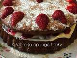 Victoria Sponge Cake aux fraises