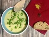 Soupe parfumée aux poireaux, curry et coco ♨