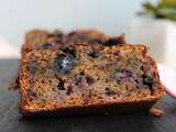 Banana bread blueberries au lait de coco