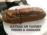 Gâteau au yaourt figues et grenade