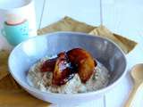 Porridge pommes caramélisées et cannelle