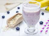 Smoothie banane et myrtille