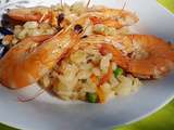 Assiette-Repas : Crevettes-Risotto