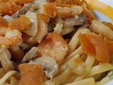 Linguine Crevettes et Poutargue