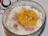 Oeuf cocotte au Jambon