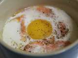 Oeuf cocotte au Saumon fumé