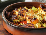 Courgette, tomates cerises et feta à l'airfryer