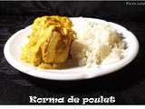 Cuisine indienne : Korma de poulet