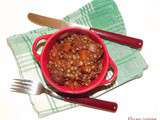 Lentilles à la bolognaise de chorizo