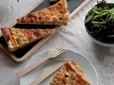 Quiche oignon allumettes de porc